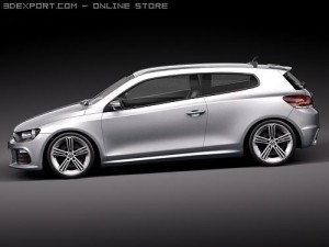 Volkswagen Scirocco R 2010 3D Model