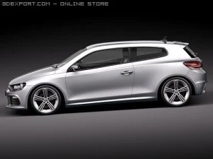Volkswagen Scirocco R 2010 3D Model