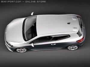 Volkswagen Scirocco R 2010 3D Model
