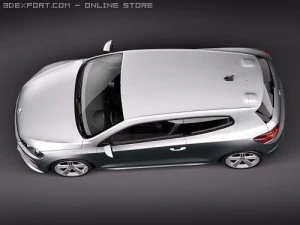 Volkswagen Scirocco R 2010 3D Model