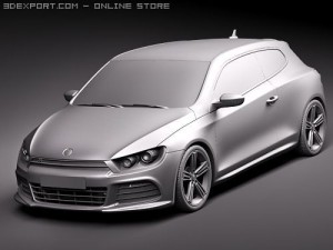 Volkswagen Scirocco R 2010 3D Model
