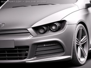 Volkswagen Scirocco R 2010 3D Model