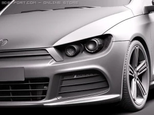 Volkswagen Scirocco R 2010 3D Model