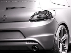 Volkswagen Scirocco R 2010 3D Model