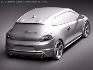 Volkswagen Scirocco R 2010 3D Model