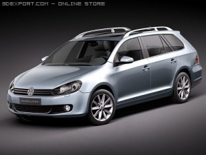 Volkswagen Golf VI Variant 3D Model
