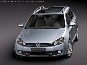 Volkswagen Golf VI Variant 3D Модель