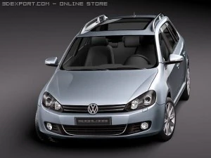 Volkswagen Golf VI Variant 3D Model