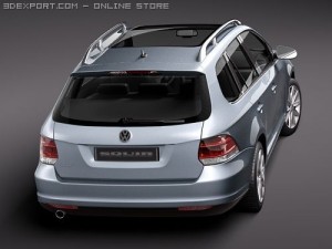 Volkswagen Golf VI Variant 3D Модель