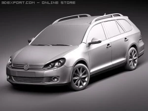 Volkswagen Golf VI Variant 3D Model