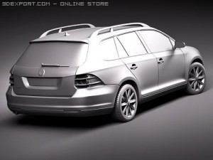 Volkswagen Golf VI Variant 3D Модель