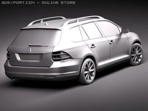 Volkswagen Golf VI Variant 3D Model