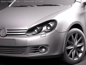 Volkswagen Golf VI Variant 3D Model