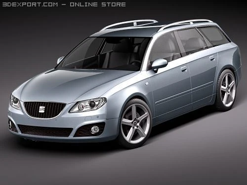 Seat Exeo ST 3D Model .c4d .max .obj .3ds .fbx .stl .blend 