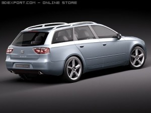 Seat Exeo ST 3D 모델