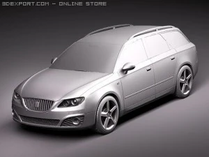 Seat Exeo ST 3D Model