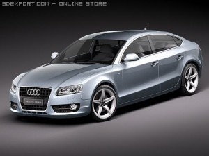 audi a5 sportback 2010 3D Model