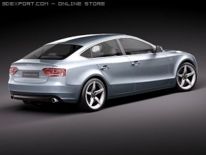 Audi A5 Sportback 2010 3D Model