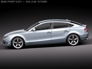 Audi A5 Sportback 2010 3D Model
