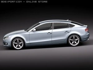Audi A5 Sportback 2010 3D Model
