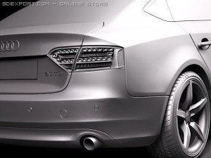 Audi A5 Sportback 2010 3D Model