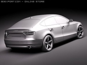 Audi A5 Sportback 2010 3D Model
