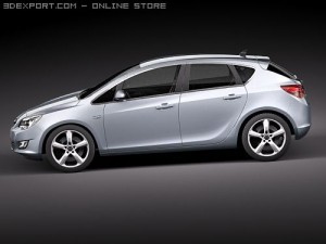 Opel Astra IV 5-door 3D Модель