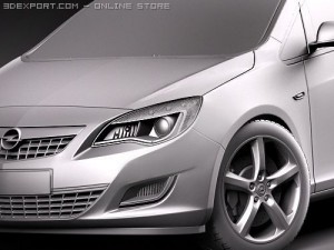 Opel Astra IV 5-door 3D Модель