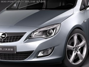 Opel Astra IV 5-door 3D Модель