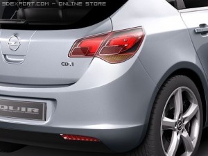 Opel Astra IV 5-door 3D Модель
