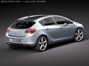 Opel Astra IV 5-door 3D Модель