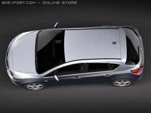 Opel Astra IV 5-door 3D Модель