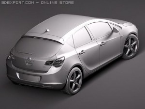 Opel Astra IV 5-door 3D Модель