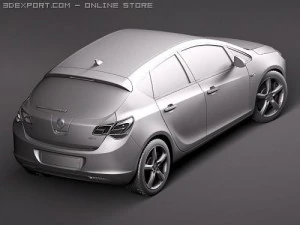 Opel Astra IV 5-door 3D Model