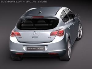 Opel Astra IV 5-door 3D Модель