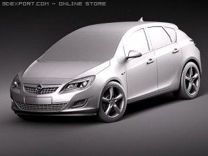 Opel Astra IV 5-door 3D Модель