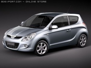 Hyundai i20 Compact Hatchback 3D 모델