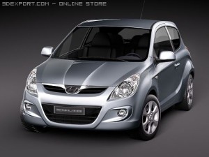Hyundai i20 Compact Hatchback Modello 3D