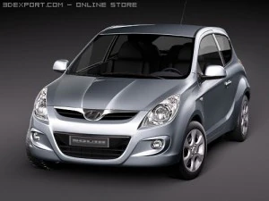 Hyundai i20 Compact Hatchback 3D Model