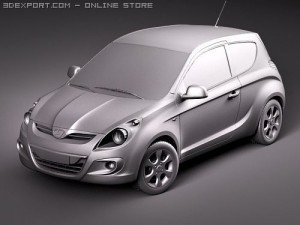 Hyundai i20 Compact Hatchback Modello 3D