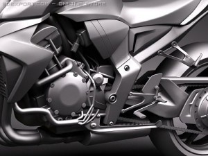 Honda CB 1000 R 3D Model