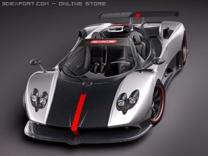Pagani Zonda Cinque Roadster 2010 3D Модель