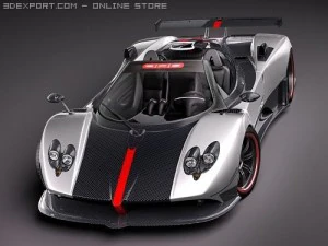 Pagani Zonda Cinque Roadster 2010 3D Model