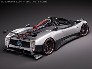 Pagani Zonda Cinque Roadster 2010 3D Модель