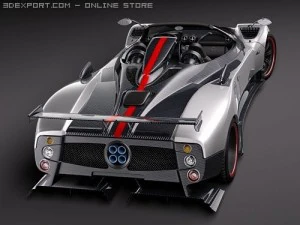 Pagani Zonda Cinque Roadster 2010 3D Model