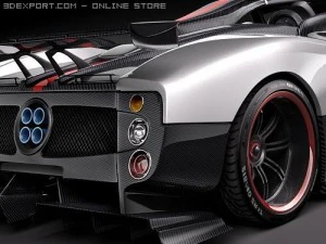 Pagani Zonda Cinque Roadster 2010 3D Model