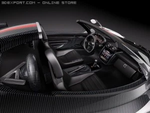 Pagani Zonda Cinque Roadster 2010 3D Model