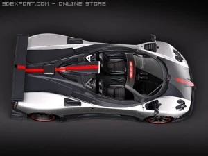 Pagani Zonda Cinque Roadster 2010 3D Model