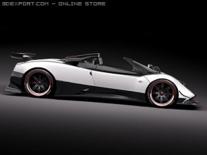 Pagani Zonda Cinque Roadster 2010 3D Модель