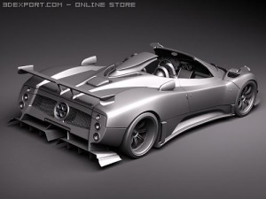 Pagani Zonda Cinque Roadster 2010 3D Модель